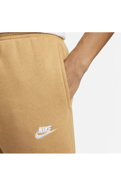 Shop Nike Club Pocket Fleece Joggers In Elemental Gold/ White