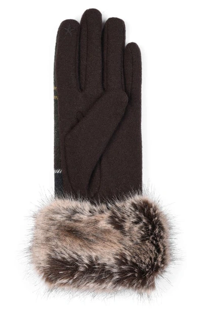 Barbour Ridley Tartan Gloves In Classic