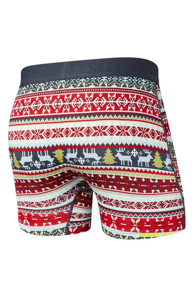 Shop Saxx Ultra Super Soft Relaxed Fit Boxer Briefs In Sweater Weather- Multi