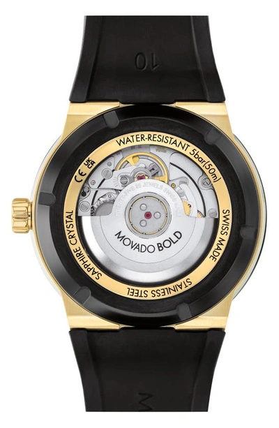 Shop Movado Bold Fusion Silicone Strap Watch, 44mm In Multi