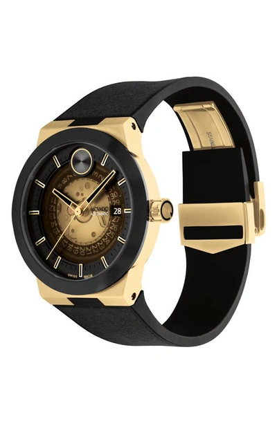 Shop Movado Bold Fusion Silicone Strap Watch, 44mm In Multi