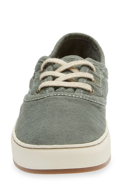 Sanuk Avery Lace-up Hemp Sneaker In Slate
