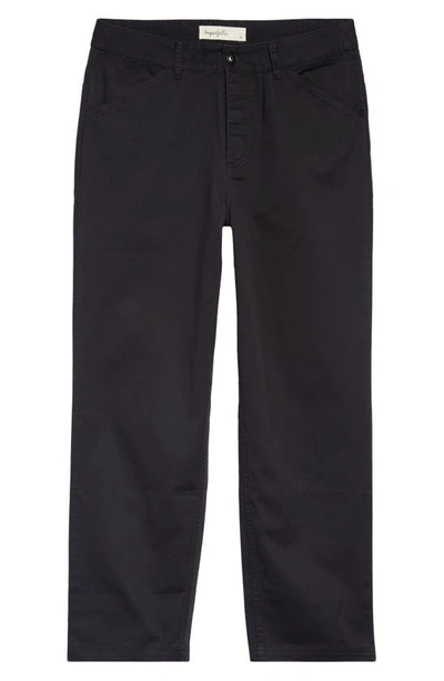 Shop Imperfects Utility Organic Cotton Chino Pants In Jet Black