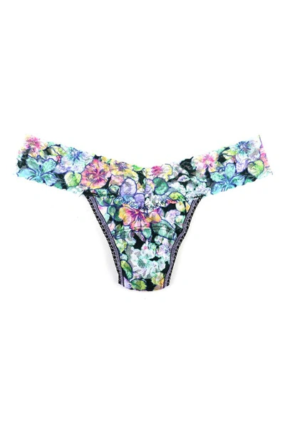 Shop Hanky Panky Print Lace Low Rise Thong In Fantasy Fiction