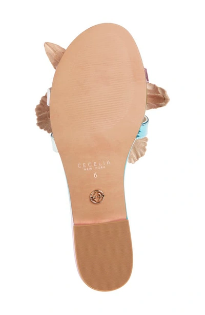 Shop Cecelia New York Lila Slide Sandal In Rainbow Metallic