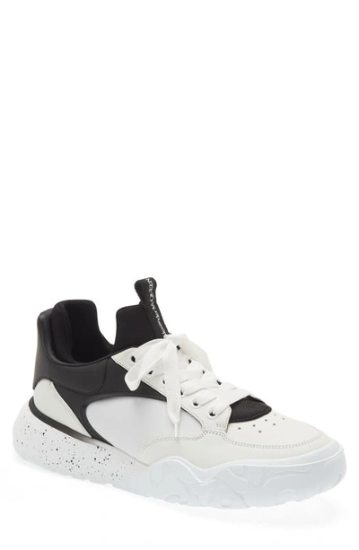 Shop Alexander Mcqueen Court Trainer Sneaker In White/ Black