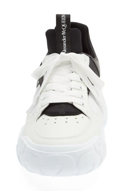 Shop Alexander Mcqueen Court Trainer Sneaker In White/ Black