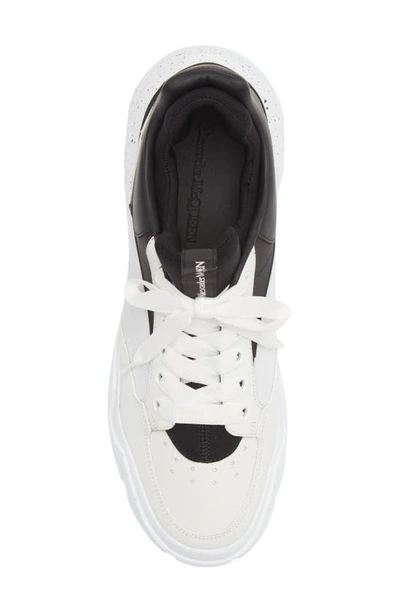 Shop Alexander Mcqueen Court Trainer Sneaker In White/ Black