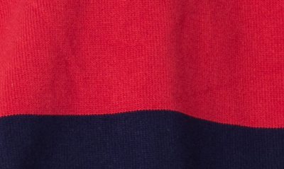 Edikted Logan Stripe Oversize Sweater In Red