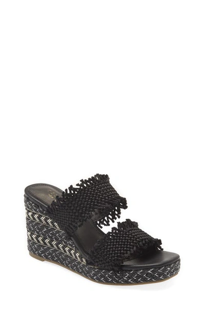 Cecelia New York Lady Zara Wedge Sandal In Black | ModeSens