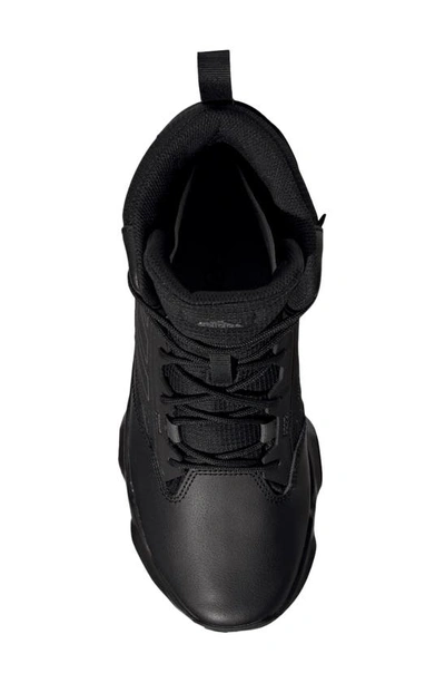 Shop Adidas Originals Unity Rain.rdy Waterproof Mid Hiking Boot In Black/ Grey/ Grey