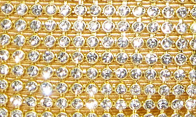 Shop Whiting & Davis Mesh Bucket Bag In Gold Crystal