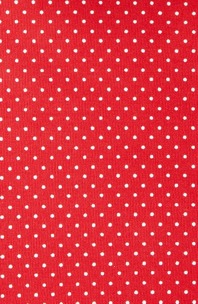 Clifton Wilson Dot Cotton Pocket Square In Red