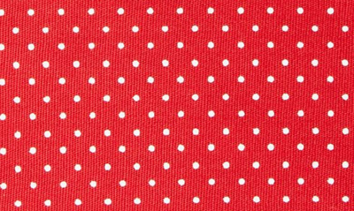 Clifton Wilson Dot Cotton Pocket Square In Red