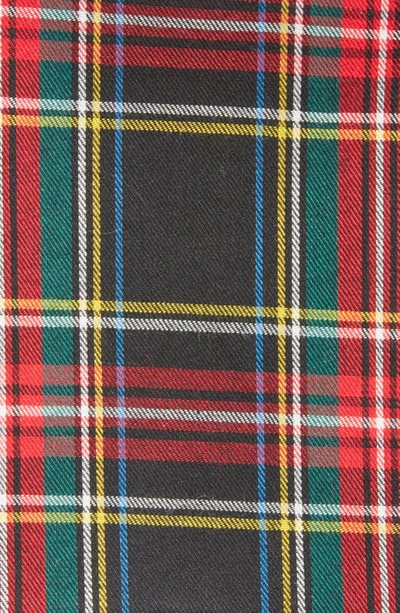Clifton Wilson Holiday Plaid Cotton Pocket Square In Red