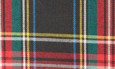 Clifton Wilson Holiday Plaid Cotton Pocket Square In Red