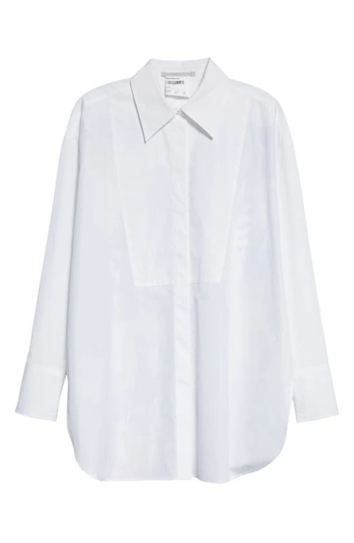 Stella Mccartney Button-front Floral Cape Shirt In Multicolor