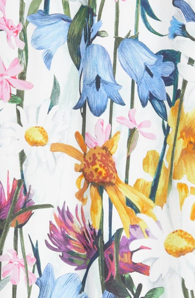 Stella Mccartney Button-front Floral Cape Shirt In Multicolor