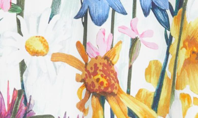 Stella Mccartney Button-front Floral Cape Shirt In Multicolor