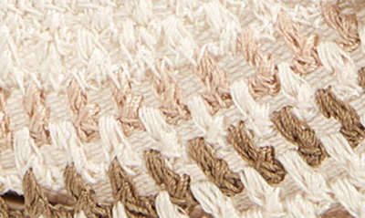 Shop Ferragamo Varina Bow Crochet Flat In Bone/ Amaret