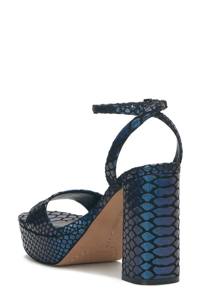 Vince Camuto Pendry Ankle Strap Platform Sandal In Deep Ocean