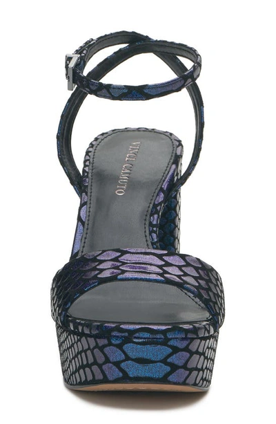 Vince Camuto Pendry Ankle Strap Platform Sandal In Deep Ocean