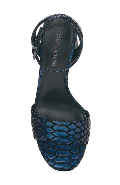 Vince Camuto Pendry Ankle Strap Platform Sandal In Deep Ocean