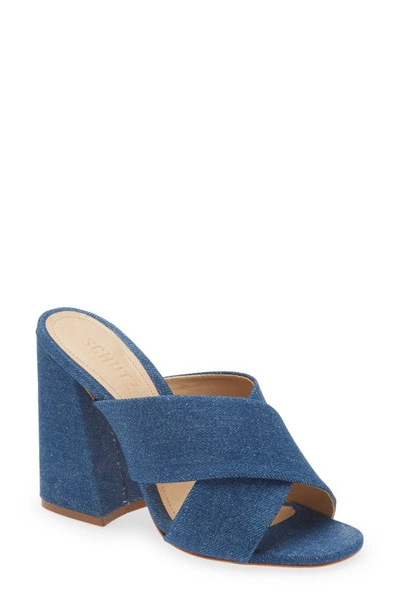 Shop Schutz Callie Sandal In Blue