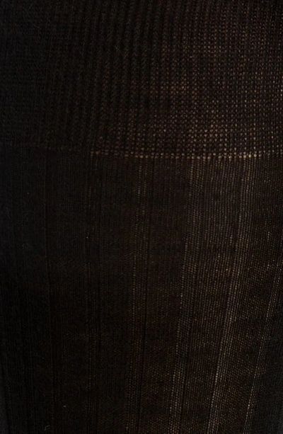 Shop Canali Ribbed Cashmere & Silk Socks In Black