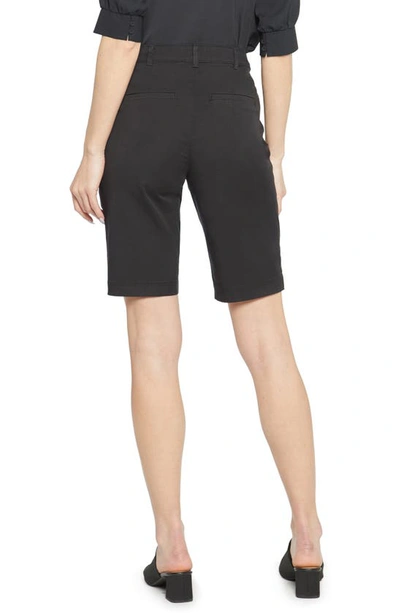 Shop Nydj Bermuda Shorts In Black