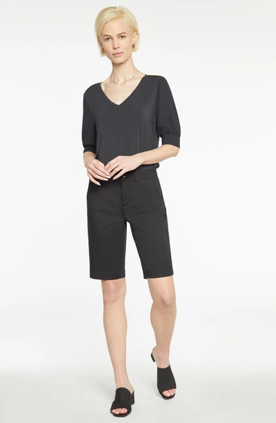 Nydj Bermuda Shorts In Black