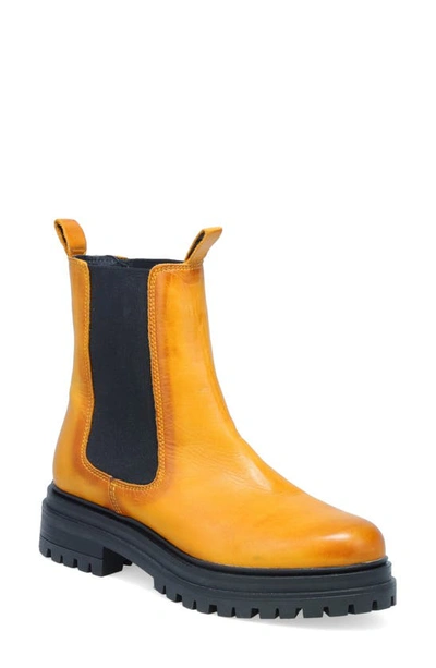 Shop Miz Mooz Lizette Chelsea Boot In Ochre Antique Burnish