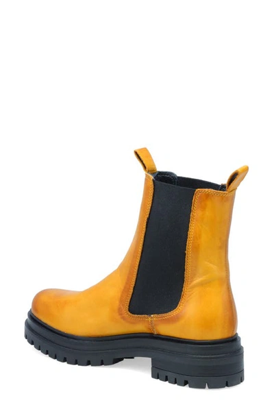 Shop Miz Mooz Lizette Chelsea Boot In Ochre Antique Burnish