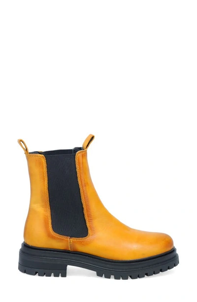 Shop Miz Mooz Lizette Chelsea Boot In Ochre Antique Burnish