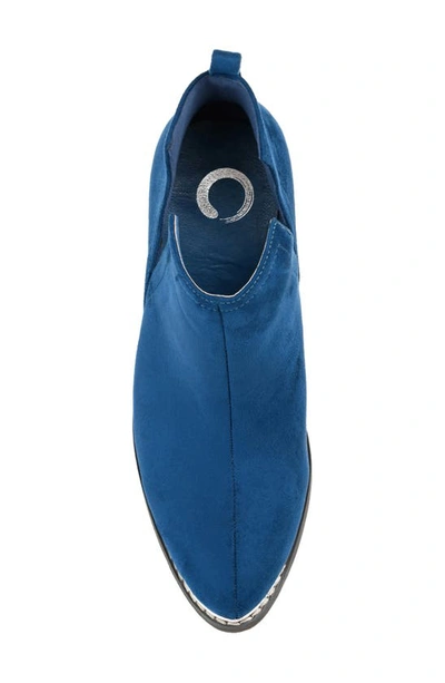 Journee Collection Journee Issla Metal Trim Bootie In Blue