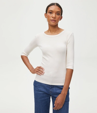 MICHAEL STARS DOT 3/4 SLEEVE TEE 