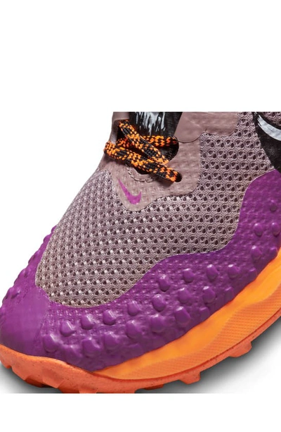 Shop Nike Wildhorse 7 Trail Running Shoe In Purple Smoke/ Black