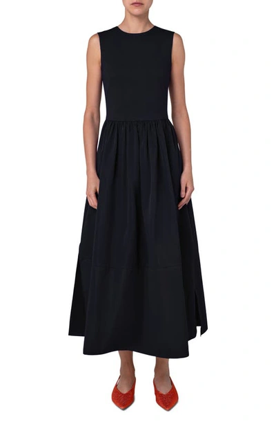 Akris Punto Snap Button Midi-dress In Black | ModeSens