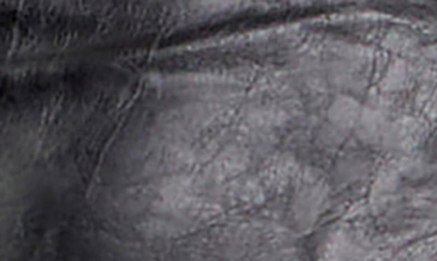 Grey Lab Strapless Faux Leather Bustier Crop Top In Black