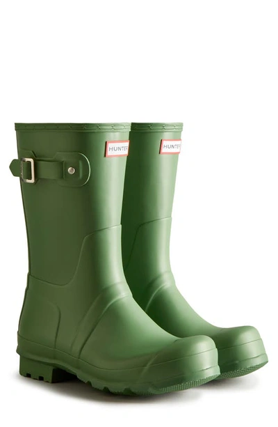 Shop Hunter Original Short Personalized Rain Boot In Fell Green