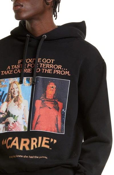 Shop Jw Anderson Gender Inclusive Carrie Poster Graphic Hoodie In Black 999