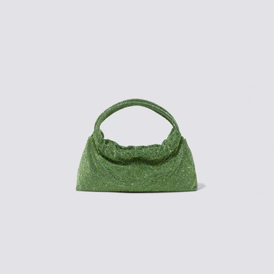 Shop Jonathan Simkhai Ellerie Crystal Mini Bag In Lime