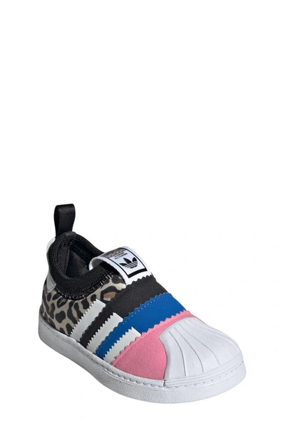Shop Adidas Originals Kids' Superstar 360 2.0 Sneaker In Black/ White/ Bliss Pink