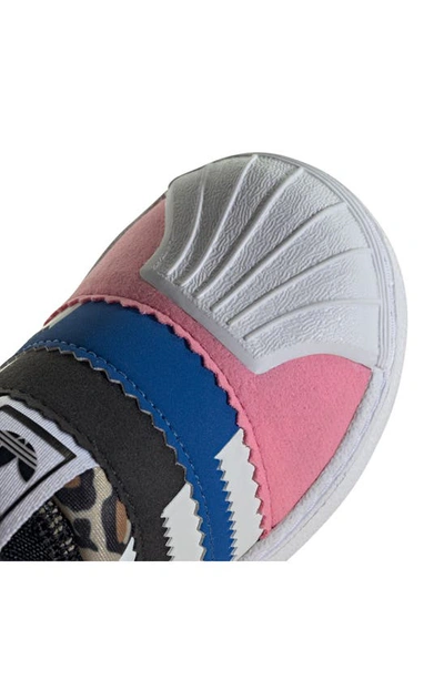 Shop Adidas Originals Kids' Superstar 360 2.0 Sneaker In Black/ White/ Bliss Pink