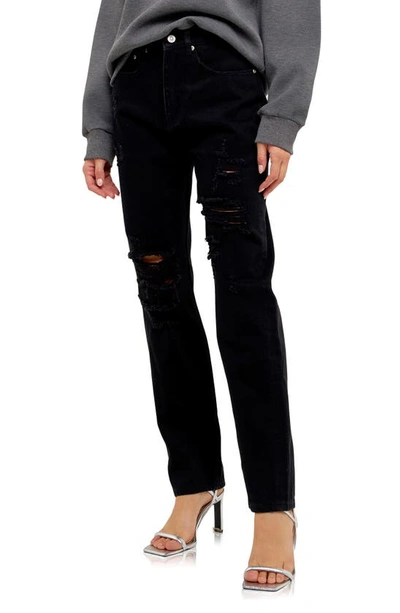Grey Lab '90s Distressed Jeans In Black