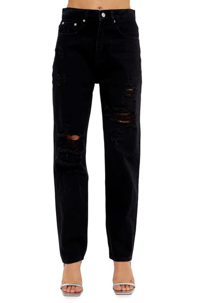 Grey Lab '90s Distressed Jeans In Black