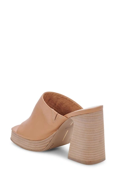 Shop Dolce Vita Lukas Platform Sandal In Sand Leather