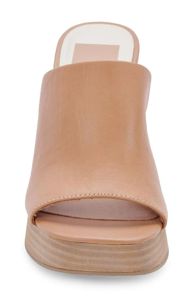 Shop Dolce Vita Lukas Platform Sandal In Sand Leather