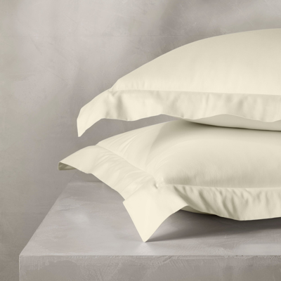 Shop Boll & Branch Organic Reserve Sham In Ivory