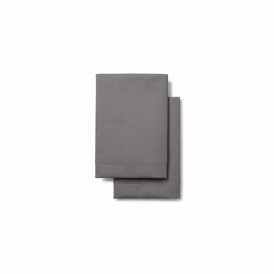 Boll & Branch Organic Percale Hemmed Pillowcase Set In Stone